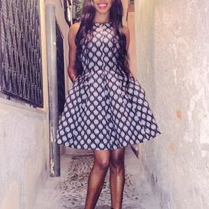 Pleated circle dress